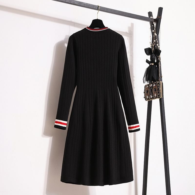 Knitted Dress Plus Size For Women - Image 3