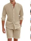 Summer Short Shirt Suit