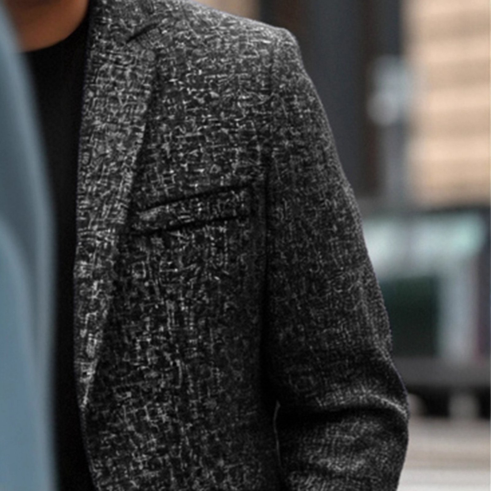 Leisure Suits For Men Coat Single-breasted Jacket - Image 5
