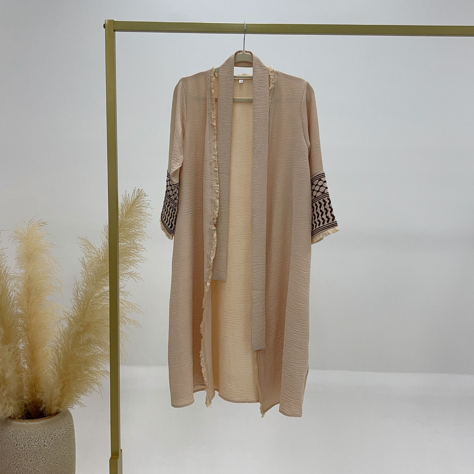 Exquisite Embroidery Tassel Children's Robe Abaya - Image 6