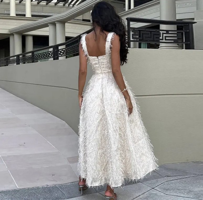 Women's Sleeveless Tassel Dress - Image 10